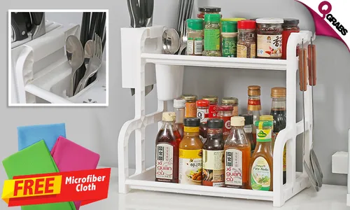 Multipurpose Kitchen Racks with FREE Microfiber Cloth!